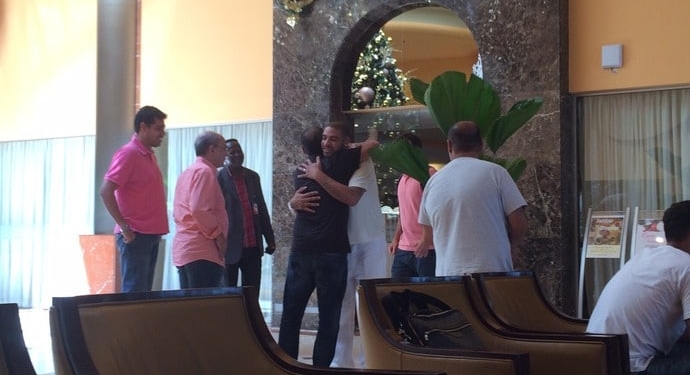 Adriano tem encontro com Muricy