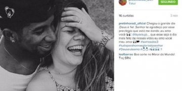 Agora jogador do Fla, Rodinei comemora casamento em rede social