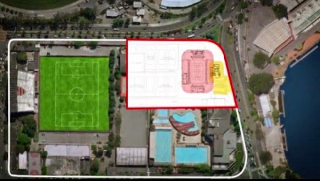 Maquete da Arena McFla