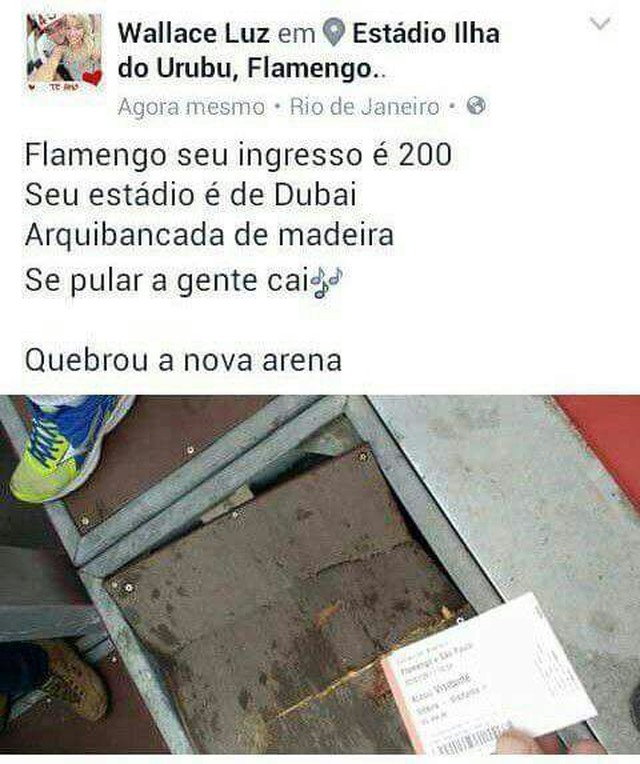 Confira outra placa bastante danificada (Foto: Reprodução)