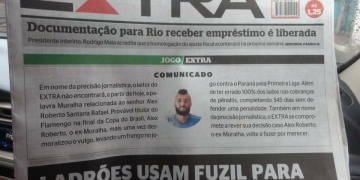 Rizek critica jornal "Extra" sobre Alex Muralha: "Não foi respeitoso"