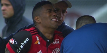 Berrío rompe tendão patelar e fica fora no mínimo oito meses