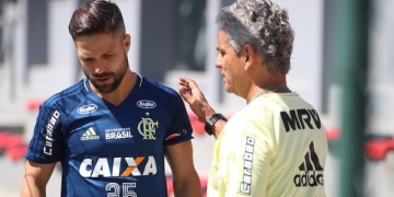 Com dores na coxa, Diego não enfrenta o Grêmio e fará tratamento no Ninho