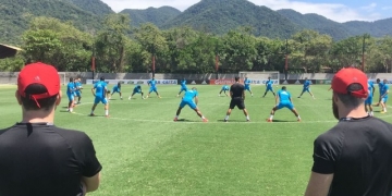 Aliados se irritam com Bandeira após treino do Sport no Ninho do Urubu