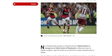 Jornal espanhol rasga elogios a Vinicius Jr após Fla-Flu: "Jogador completo"
