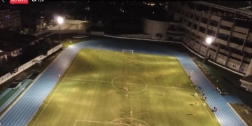 'Sorria, você está sendo filmado': torcida do Fla grava treino do Independiente com drone