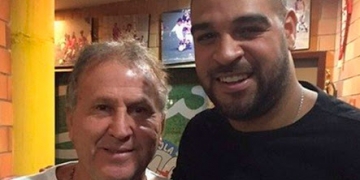 Zico torce por retorno de Adriano, mas faz ressalva: “Só depende dele”