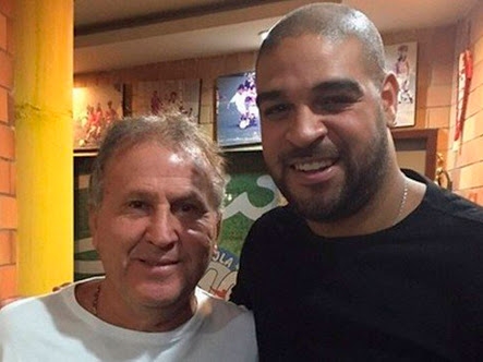 Zico torce por retorno de Adriano, mas faz ressalva: “Só depende dele”