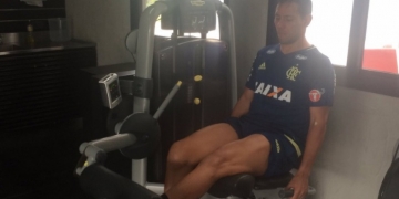 Diego Alves faz atividades no Ninho e entra em fase final da recuperação