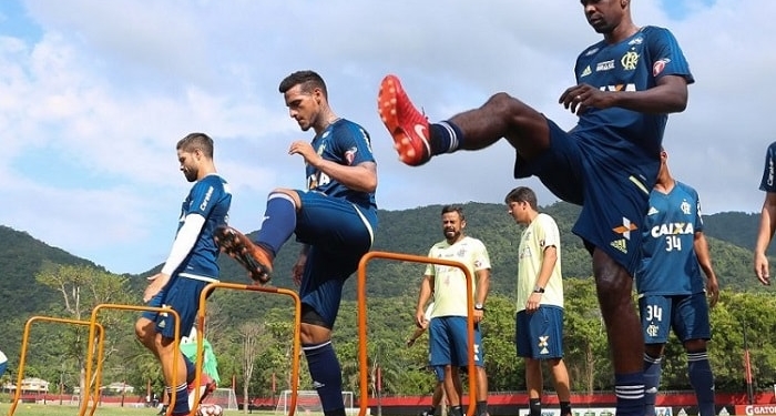 Principais atletas do Fla seguem rotina de treinos da pré-temporada