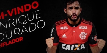 Flamengo anuncia Henrique Dourado, que deve estrear no domingo
