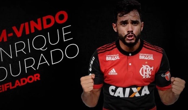 Flamengo anuncia Henrique Dourado, que deve estrear no domingo