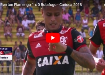 Gol do Flamengo! Diego coloca na área e Everton sozinho marca