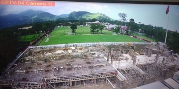 Obras do Ninho avançam, e Fla planeja transmissão em tempo real para torcida