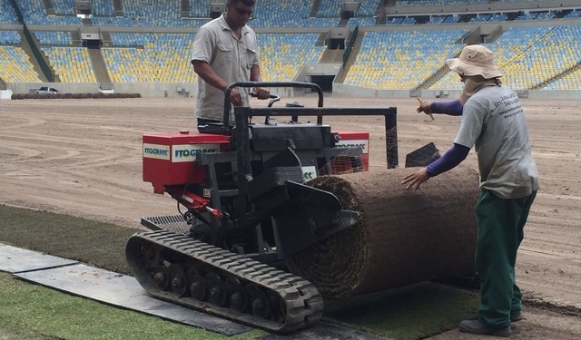 Maracanã começa a receber gramado e estará pronto para a 5ª rodada da Taça Rio