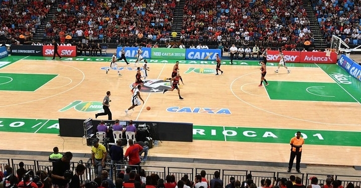 Arena olímpica eleva média do Flamengo em 460% e vira trunfo nos playoffs do NBB