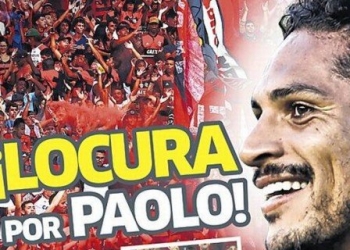 Jornal diz torcida do Flamengo lotou Maracanã por Guerrero: ‘Loucura por Paolo’