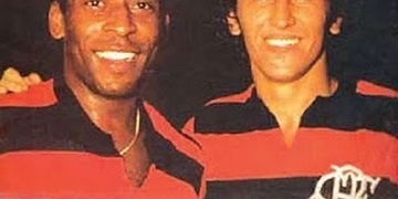 Há 39 anos, Pelé vestia rubro-negro para atuar com a 10 do Fla ao lado de Zico