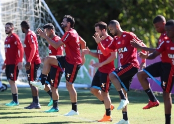 De olho na estreia do Brasileiro, Fla segue preparação no Ninho do Urubu