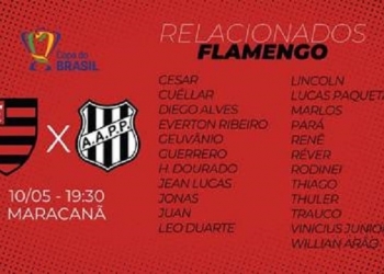 Diego não se recupera a tempo e desfalca o Flamengo contra a Ponte; veja a lista de relacionados