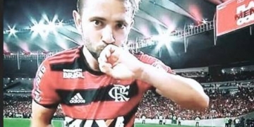 Esposa de Éverton Ribeiro viu gol do meia pelo Flamengo no hospital