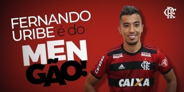 Flamengo anuncia a contratação do colombiano Fernando Uribe