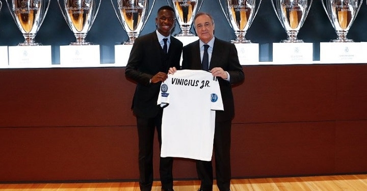 Vinicius Júnior é apresentado no Real Madrid