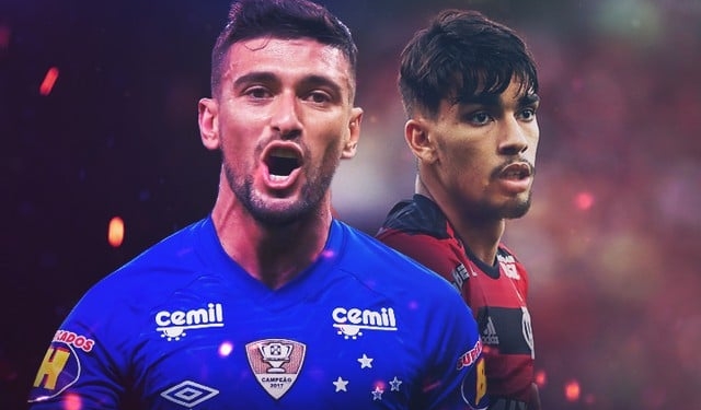 Arrascaeta e Paquetá protagonizam duelo entre Cruzeiro e Flamengo