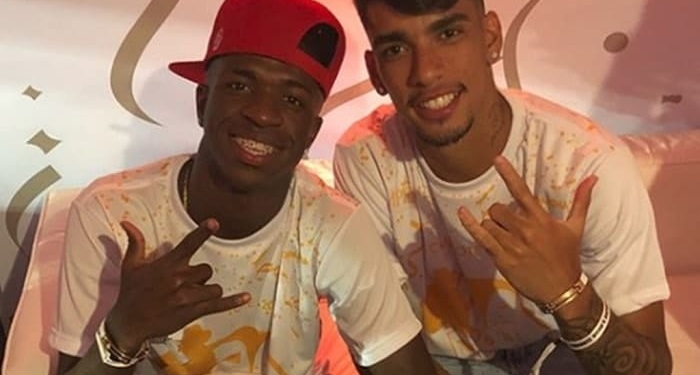 Vinicius Jr parabeniza Paquetá pelo aniversário