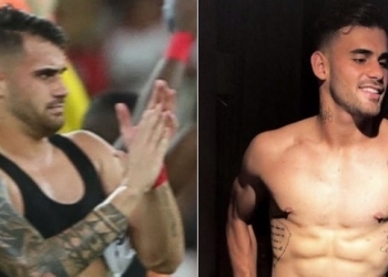 Na Itália, Felipe Vizeu posta foto sem camisa e torcedores questionam postura do Flamengo