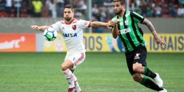 Flamengo perde Cuéllar expulso, sofre empate do América e vê São Paulo abrir vantagem no Brasileiro