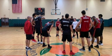 Com Leandrinho, FlaBasquete realiza primeiro treino em Orlando
