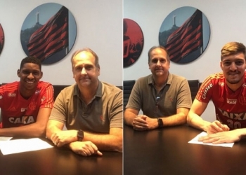 Flamengo renova contrato com os goleiros Hugo Souza e Thiago