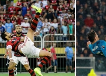 Após bicicleta, Dourado brinca com comparação com CR7: 'Parece'