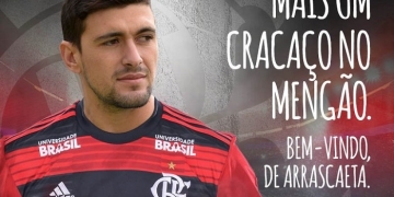 Flamengo anuncia contratação de Arrascaeta: "Agora eu sou Mengão"