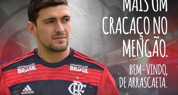 Flamengo anuncia contratação de Arrascaeta: "Agora eu sou Mengão"