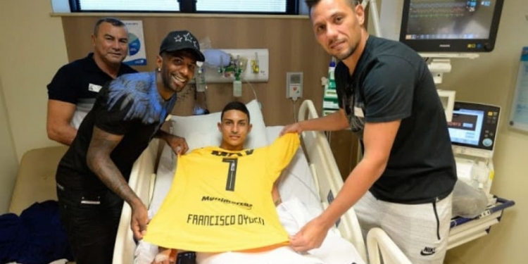 Após uma semana do incêndio no Ninho, Francisco Dyogo recebe alta