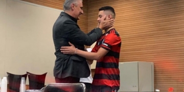 Cauan Emanuel posta foto com Tite: 'Espero poder te reencontrar um dia'