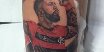 Torcedor do Flamengo eterniza Gabigol na pele