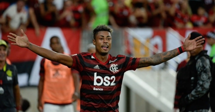 Bruno Henrique comemora sequencia e gols como centroavante” Está dando certo”
