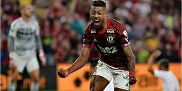 Bruno Henrique, jogador do Flamengo, ultrapassa Fred e já é um dos maiores artilheiros do novo Maracanã