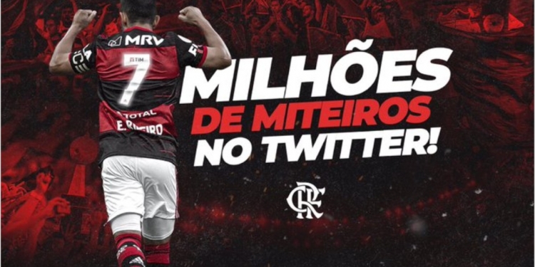Flamengo ultrapassa a marca dos 7 milhões de seguidores no Twitter e mostra poder da torcida
