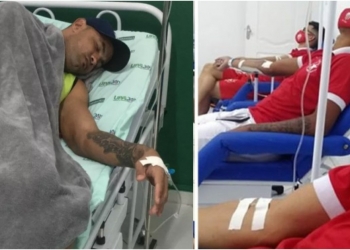 Goleiro Bruno é internado às pressas, juntamente com 16 jogadores que passaram mal