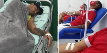 Goleiro Bruno é internado às pressas, juntamente com 16 jogadores que passaram mal