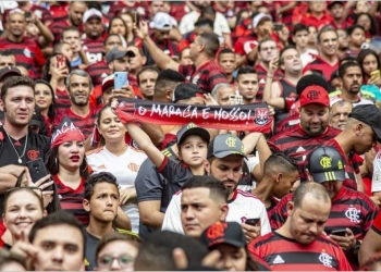 Torcida do Flamengo poderá ter muitas felicidades na partida contra o Atlético-GO pelo Brasileirão
