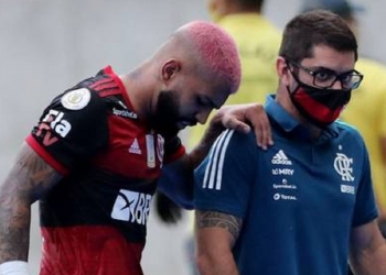 Gabigol e Arrascaeta têm entorses confirmadas; jogadores viram dúvida para a decisão contra o Internacional
