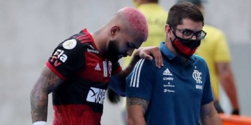 Gabigol e Arrascaeta têm entorses confirmadas; jogadores viram dúvida para a decisão contra o Internacional