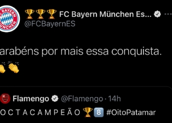 De gigante para gigante: Bayern de Munique parabeniza o Flamengo pelo bicampeonato brasileiro