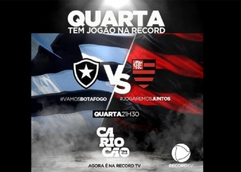 Botafogo x Flamengo vai passar na Record? Emissora toma decisão e alegra os torcedores