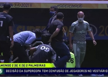 Flamengo e Palmeiras são sentenciados e punidos pelo STJD por briga na Supercopa do Brasil